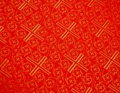 Крест византийский 1647 / 1647-CG красный ш/з.