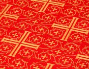 Крест Византийский 801 / 801-CG красный ш/з.