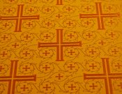 Крест Византийский 801 / 801-BG желтый контур красный ш/з