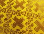 Царский крест new 3454 / 3454-ВG желтый ш/з 