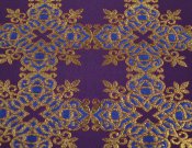 Сербский крест 1994 / 1994-FG фиолетово-синий контур бордо.